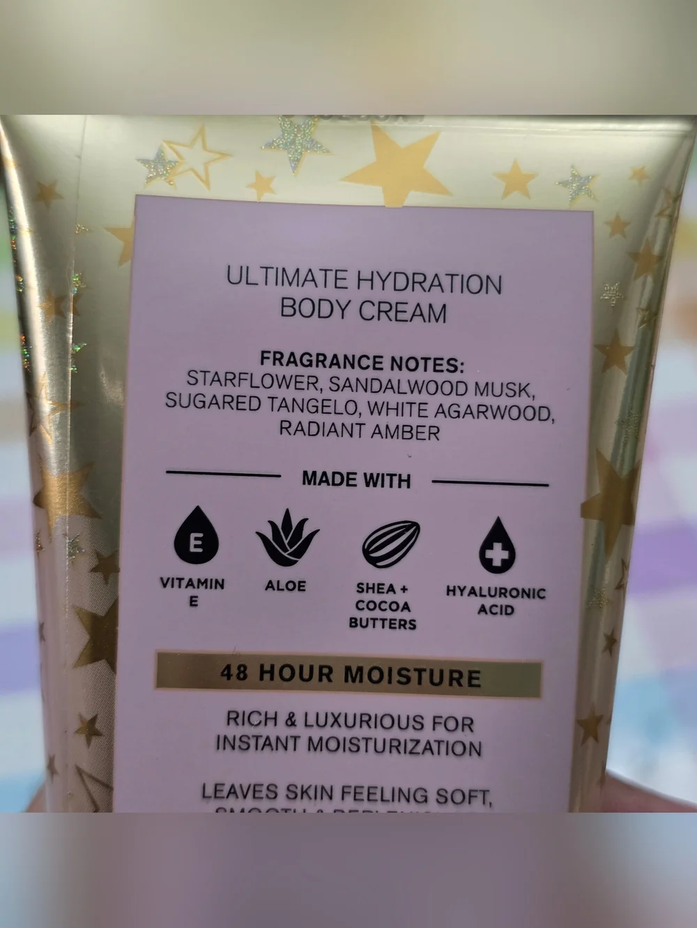 Bath & Body Works In The Stars Ultimate Hydration Body Cream 8oz NEW